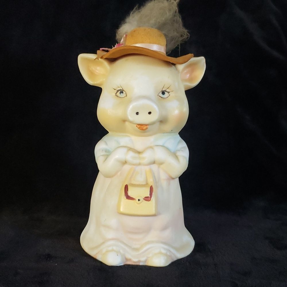 Vintage Ceramic Mrs Pig Bell